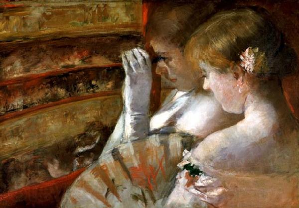 Mary Cassatt A Corner of the Loge Spain oil painting art